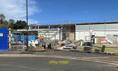 Photo 6x4 Lidl construction site Pickard Street Warwick The roof is on an c2021