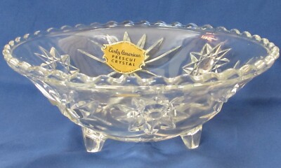Vintage EAPC Anchor Hocking Three-Toed Bowl !GOLD DECAL! Multi Qty ship together