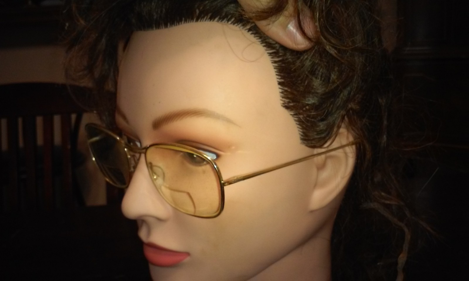 Vintage Eyeglasses ESSEL Frame France  DC5219 Gold Color Mid Century