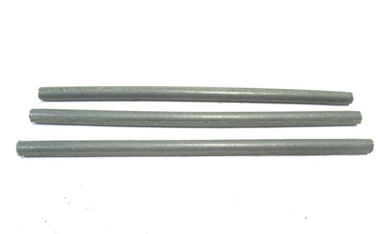 Cratex (046C) 1/4" x 6" Coarse Grade Rubberized Round Abrasive Stick - Lot of 3
