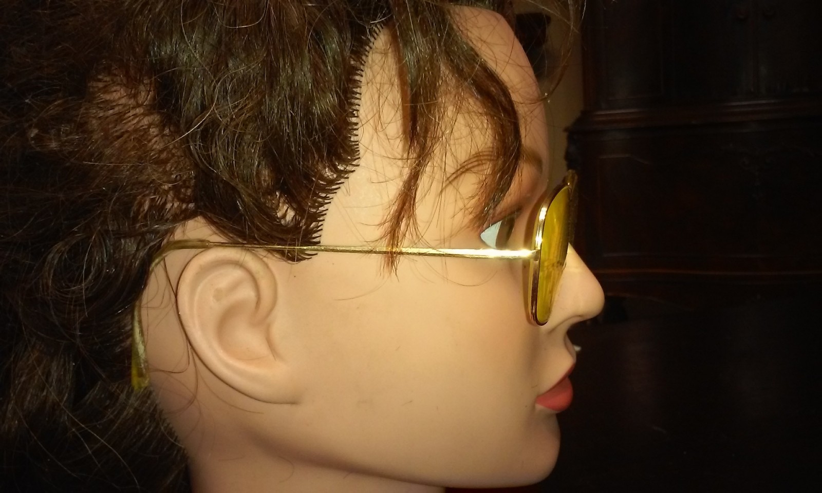 Vintage Eyeglasses ESSEL Frame France  DC5219 Gold Color Mid Century