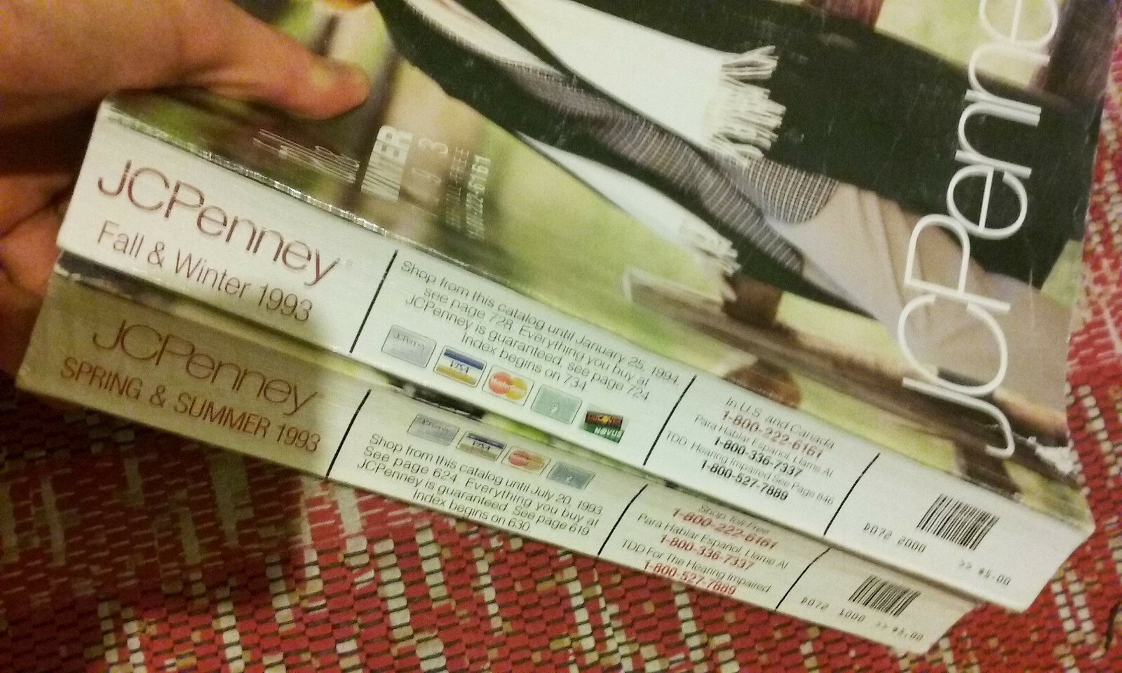 Pair of Vintage JCPenney Catalogs 1993 - Spring/Summer, Fall/Winter - JC Penney