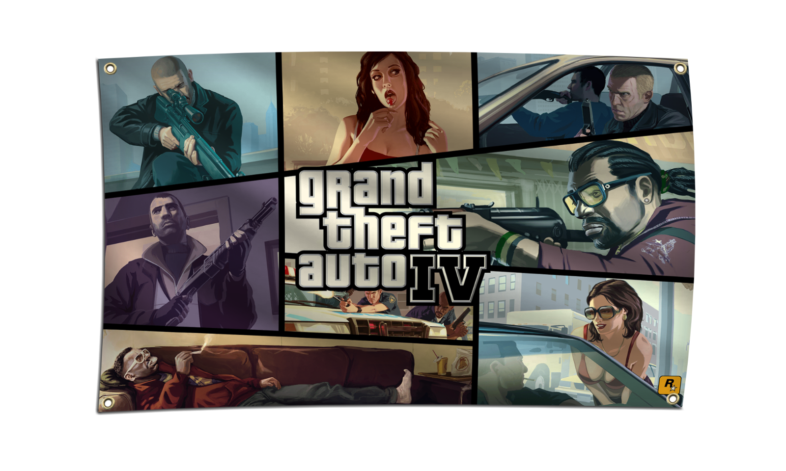 Yanbooch GTA San Andreas Republik Flagge - 90x150cm Fan Dekoration Für Zimmer, Party & Wohnheim