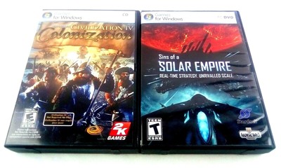 Civilization IV 4 Colonization & Sins of a Solar Empire PC Windows Games 2008