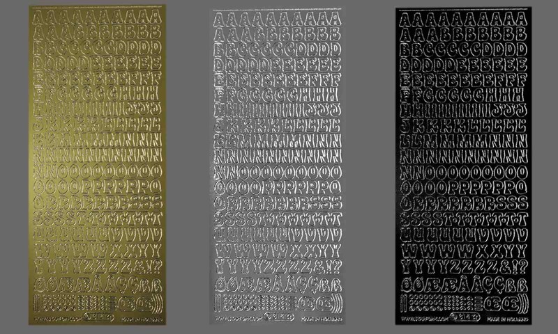 Buchstaben Aufkleber Sticker Starform 814