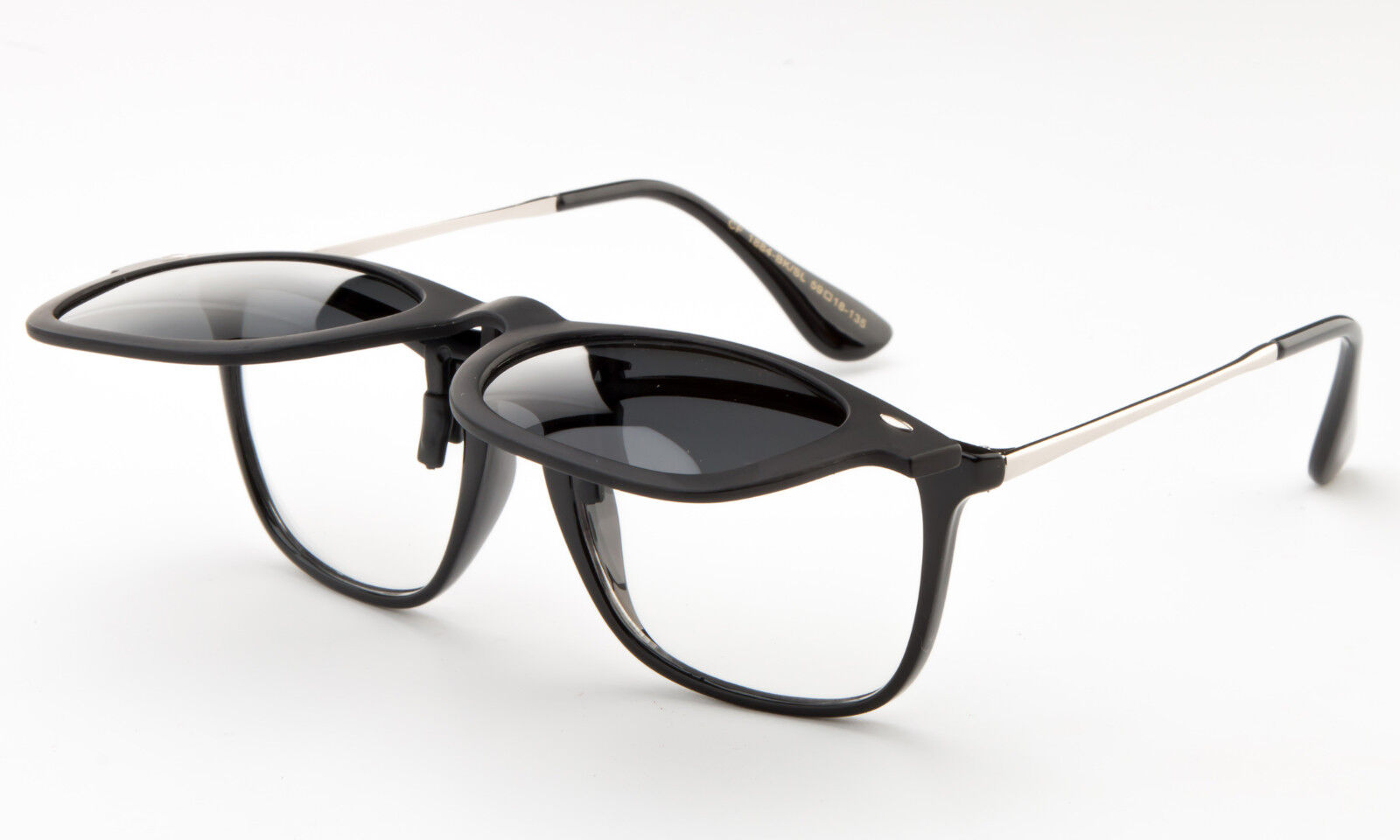 Polarized Flip Up Sunglasses Black Clip On 100% UV Protection Fishing Men Women