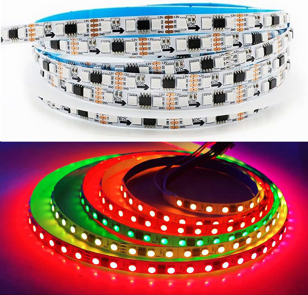 MT16703 Pixel Addressable RGB Full Color LED Light Strip 12V 4Pin