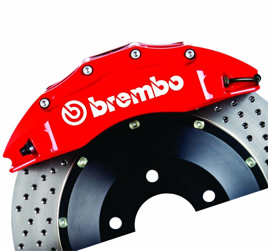 12 Decal Vinyl Stickers for Brembo Brake Caliper - 751 Heat Resistant - 6 Sizes
