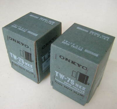ONKYO TW-7S MKII Super Tweeter Pair Box Set 8Ω 20W Unused