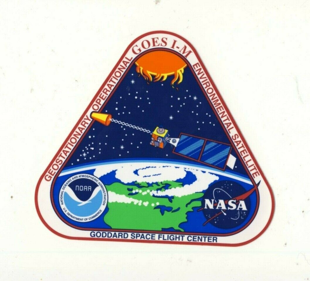 Geostationary Operational GOES-IM Goddard Space Flight Center NOAA NASA Sticker