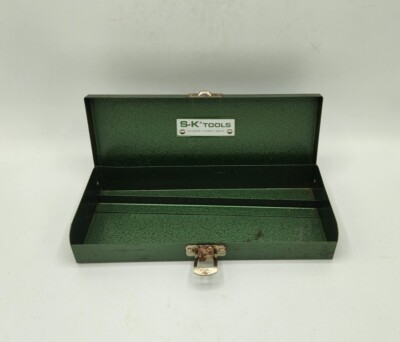 Vintage S-K SK Green Socket Tool Box Empty 8.75'' Toolbox 
