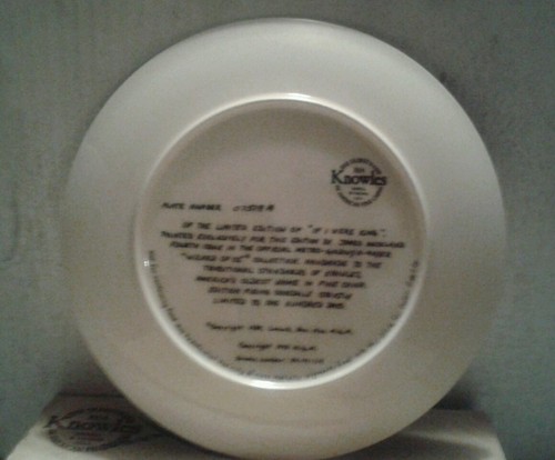 Vintage Wizard of Oz Knowles Hand Painted If I Were KIng Lion Plate