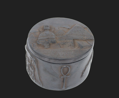 EGYPT HISTORY ANTIQUE EGYPTIAN Pyramids Key Life Sphinx Box (HS)