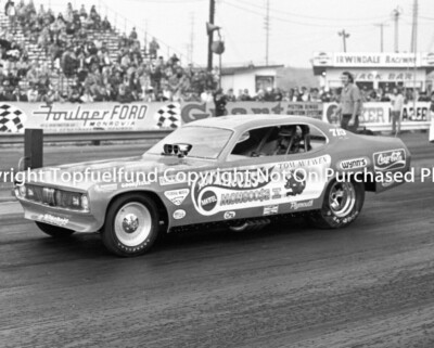 Tom Mongoose McEwen 8x10 Photo Funny Car Hot Wheels Irwindale Raceway NHRA