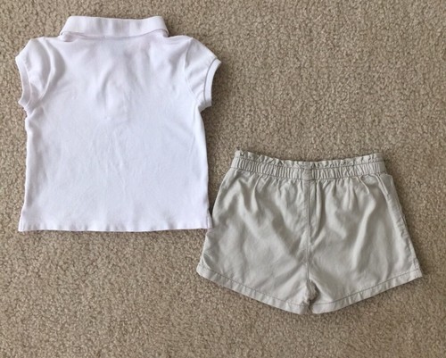 Mix Items Ralph Lauren Polo Top&Oshkosh Khaki Shorts Out Fit Sz 5 Euc