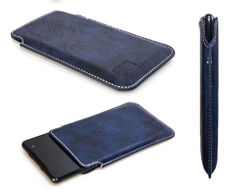 Caseroxx Business-Line Poche Pour Medion P4501 En Bleu Fait De Cuir Artificiel