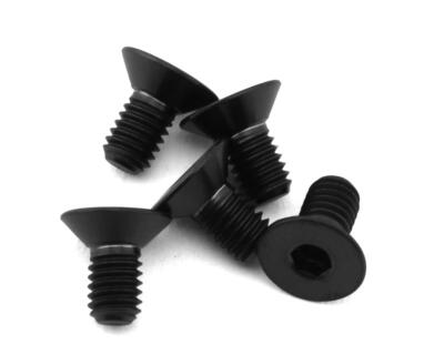 eXcelerate Titanium Flat Head Screw (Black) (5) (3x6mm) [XCE-0121.6]