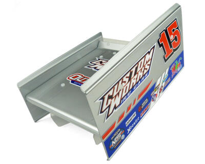 Custom Works 7x7'' Flat Sprint Top Wing w/Mounts [CSW9137]