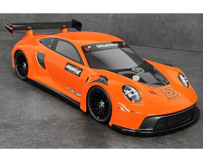 バッジ　the  body  shop レッド　リボン Bittydesign P-GT3R 1/10 GT On-Road Body (Clear) (190mm