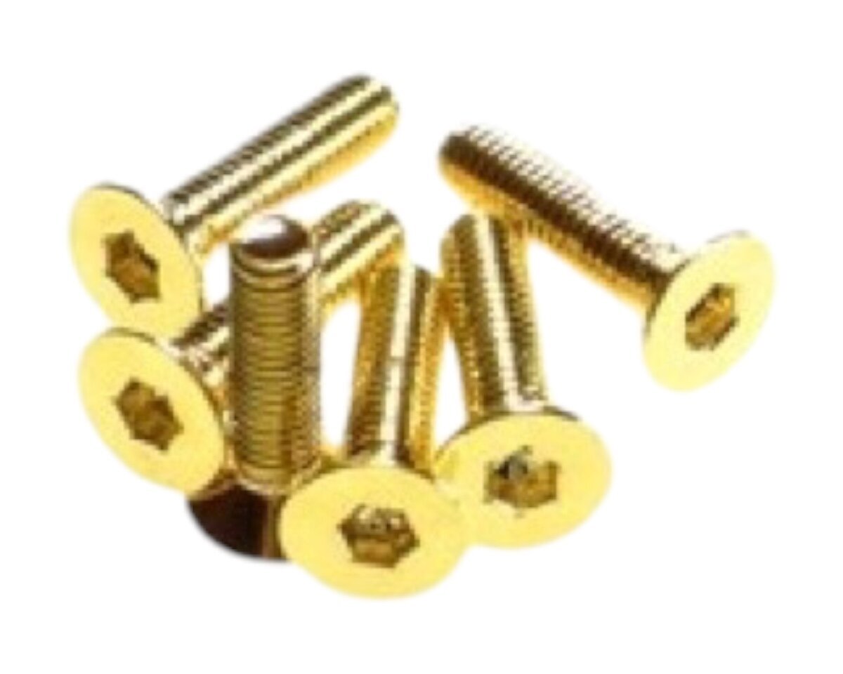 Hiro Seiko Senkkopfschrauben Alu 3x20mm 24K Gold HS-69583 | eBay