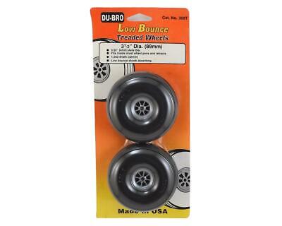 DuBro 3-1/2'' Treaded Low Bounce Wheels (2) [DUB350T]