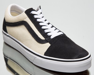 Vans Old Skool Мужские и женские черные бежевые кроссовки Skate Lifestyle унисекс для мужчин и женщин