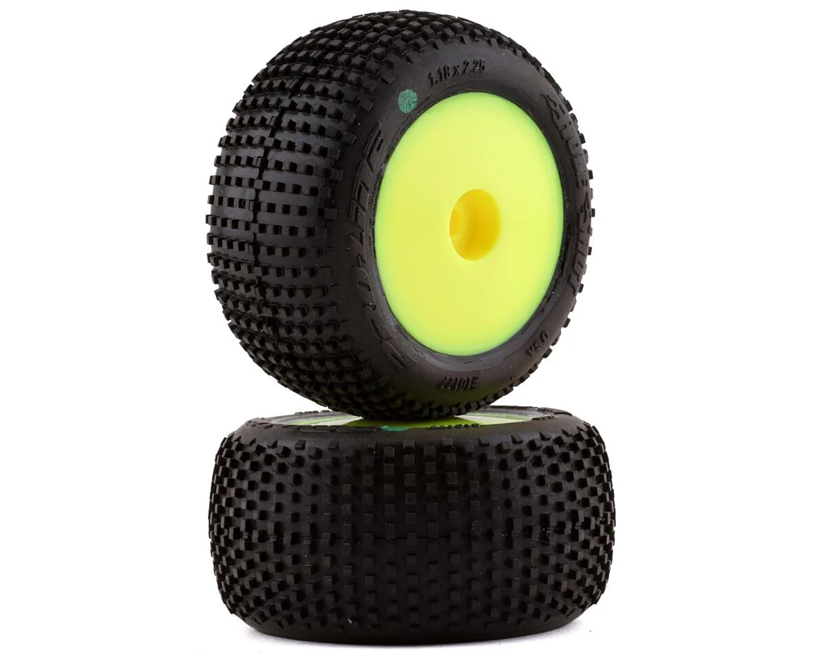 Mini-T 2.0 Tires Pro-Line Hole Shot 　一台分 Proline Hole Shot Mini-T 2.0 Tires Mounted Yellow Wheels F/R