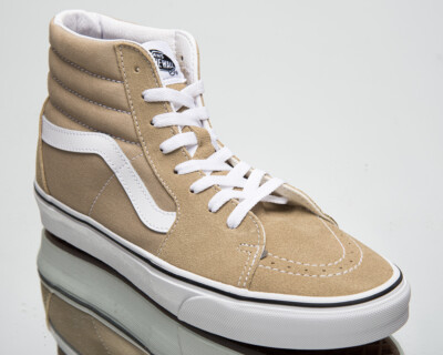 

Vans Sk8-Hi Мужские Женские Бежевые Белые Спортивные Кроссовки Унисекс Обувь, Бежевый, VANS Sk8-Hi