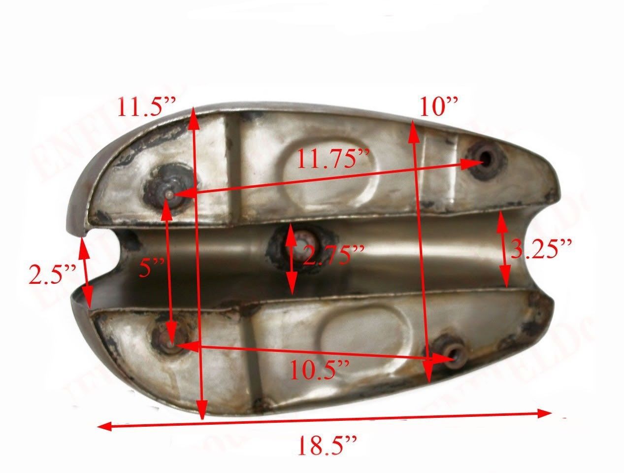 New BSA Goldstar Catalina Trials 2 Gallon Aluminium Petrol Fuel Tank  
