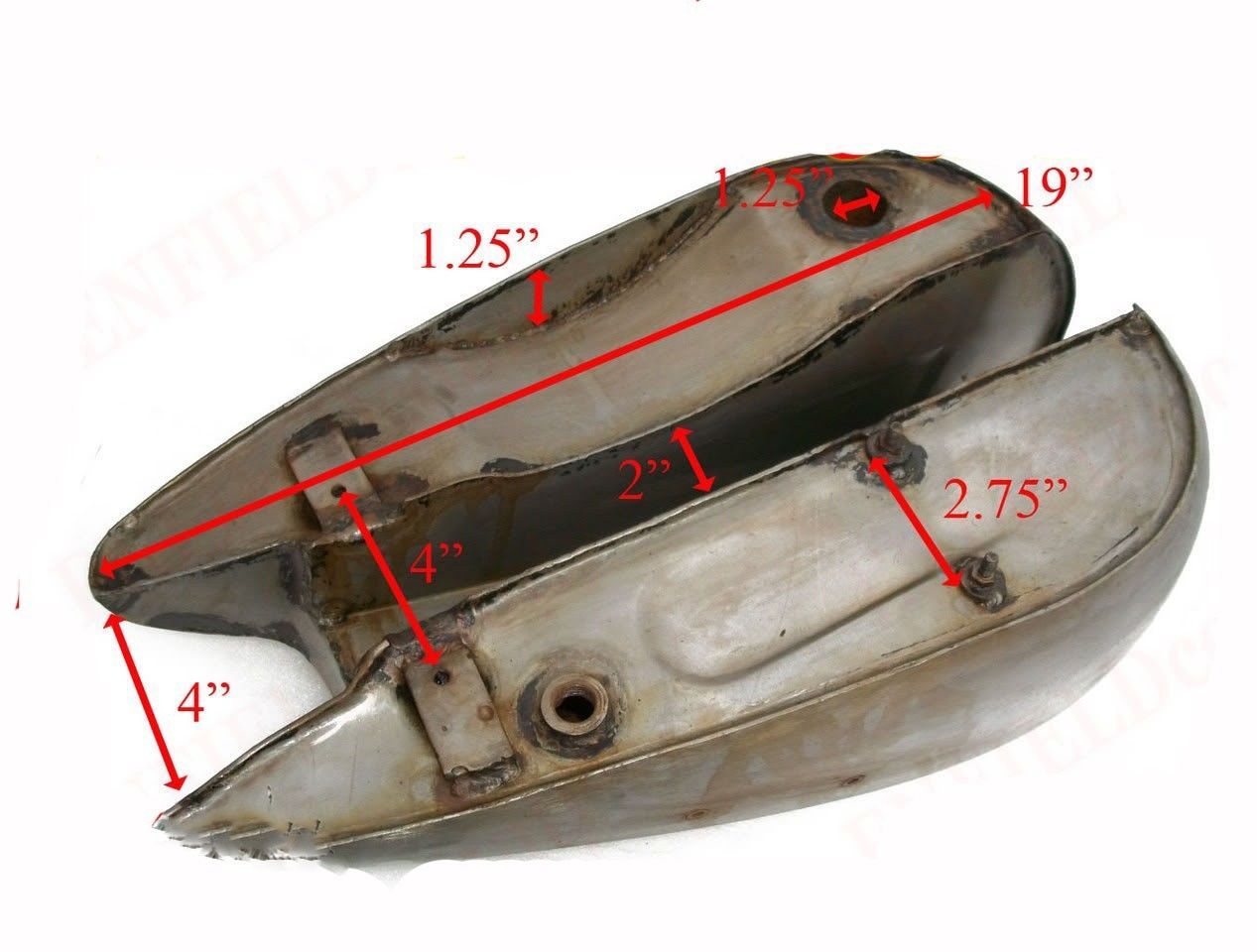 1950s BSA C11 Speedometer Model Petrol Gas Fuel Tank Chrome Plated  