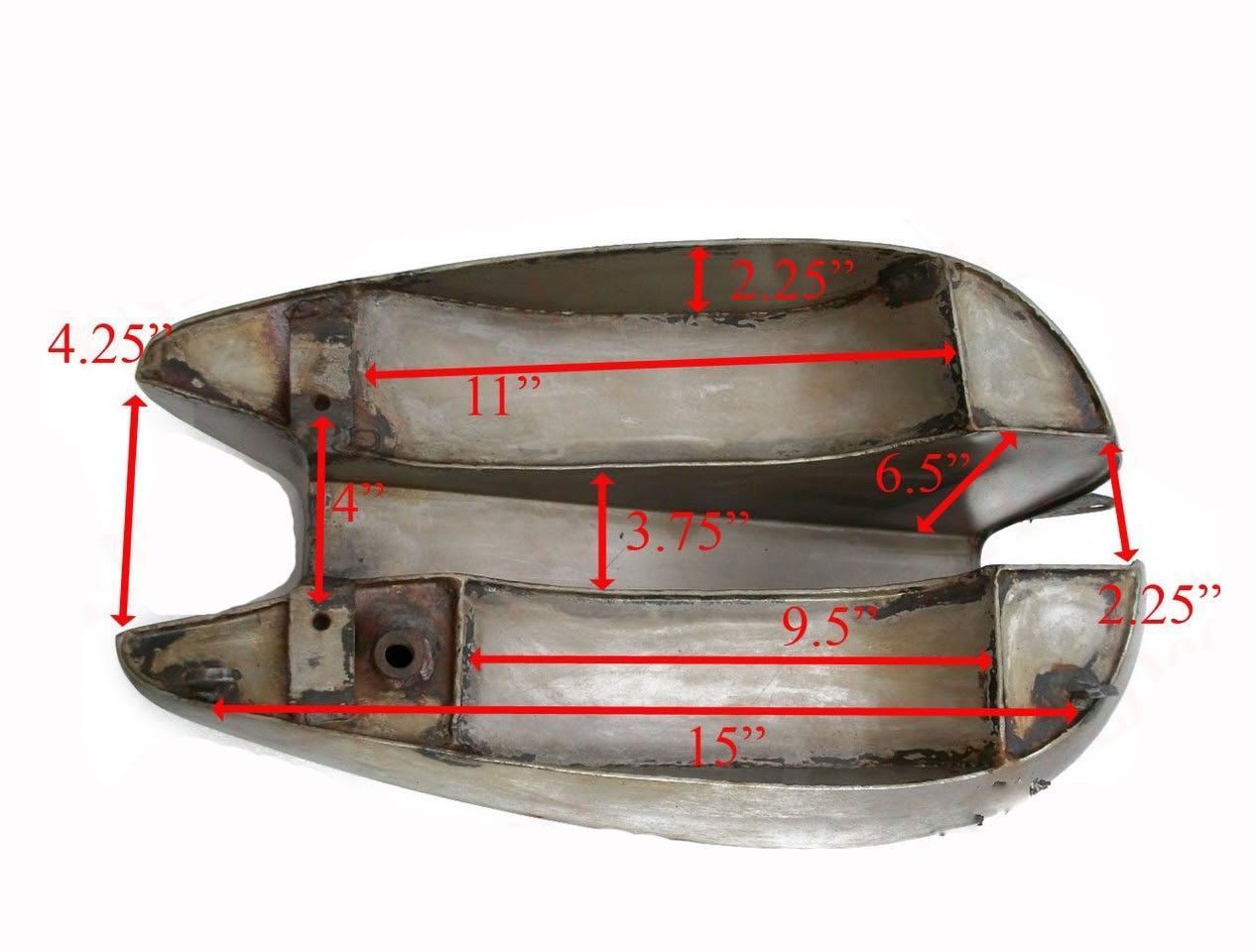Vintage 1947 BSA B31 350cc Gas Petrol Fuel Tank Aluminium