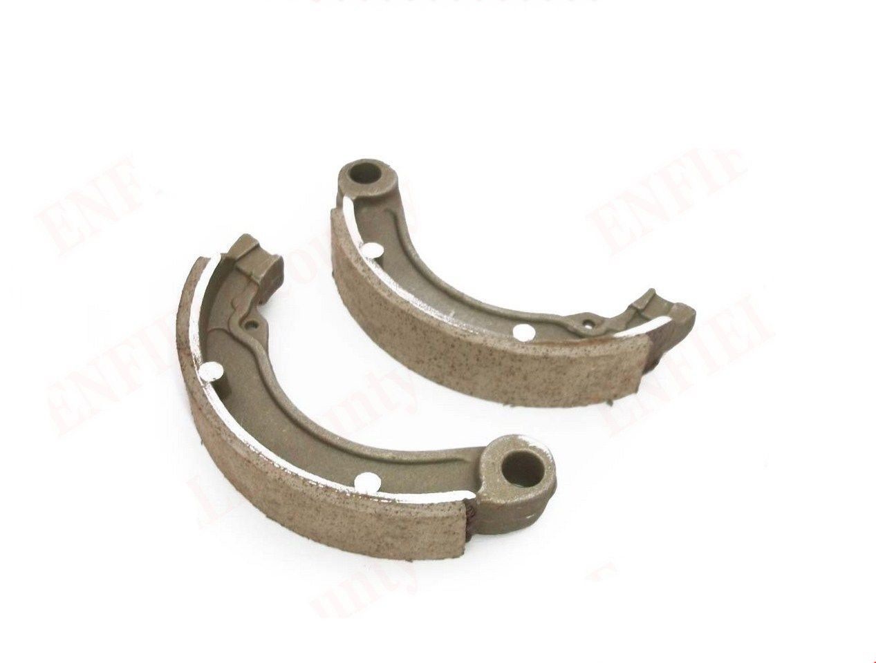Vespa Complete Rear Brake Shoes With Fixing Clips  