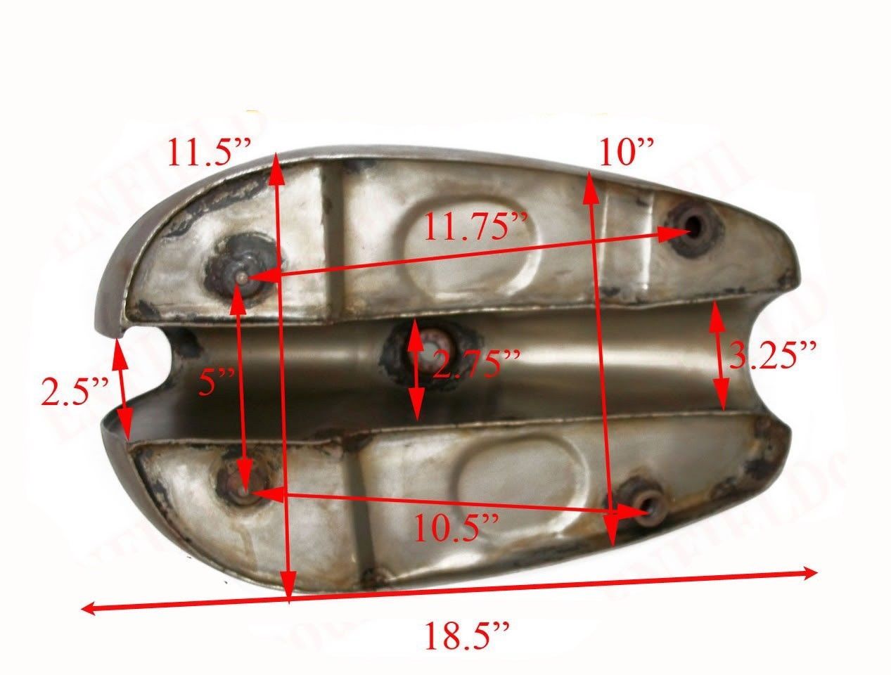BSA Goldstar Catalina Trials 2 Gallon Red & Chrome Gas Fuel Tank With Cap  