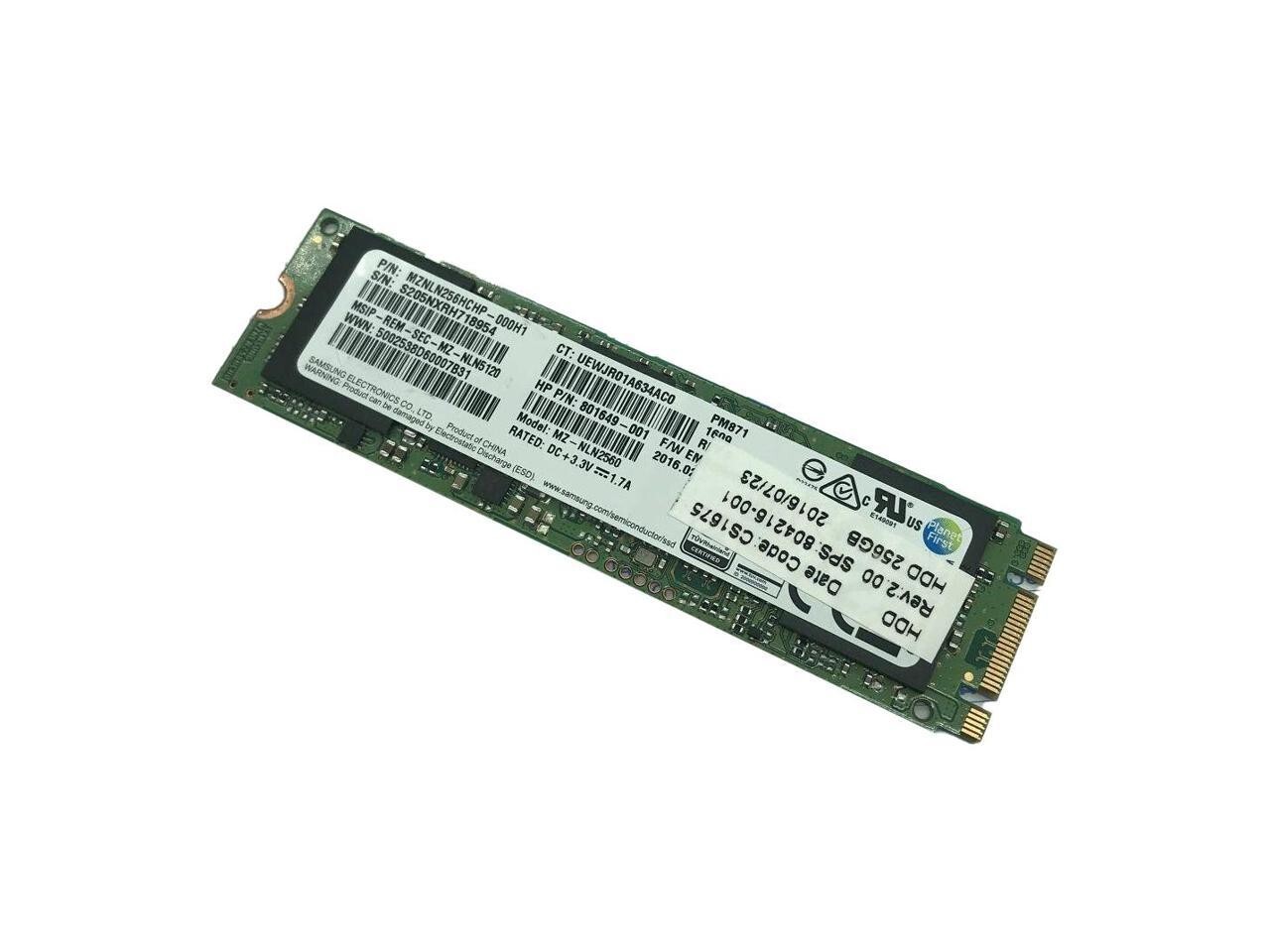 中古Samsung MZNLN256HAJQ 256GB SSD 4点セット Samsung MZ-NLN256A - 256GB M.2 2280 SATA III NGFF Solid