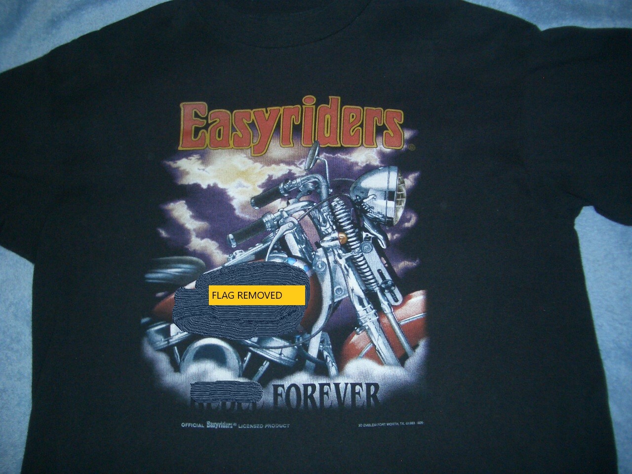 額装品/テリー・リチャードソン/Unditled 1990 マット額装 レア 80s 3D EMBLEM Easyriders ビンテージ Tシャツ XL USA製