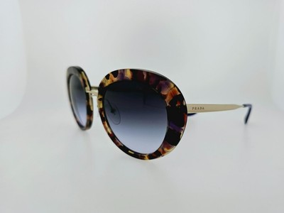 Pre-owned Prada Sunglasses Spr 16qs Pdn2f0 55mm Havana Frame With Violet Gradient Lenses In Purple