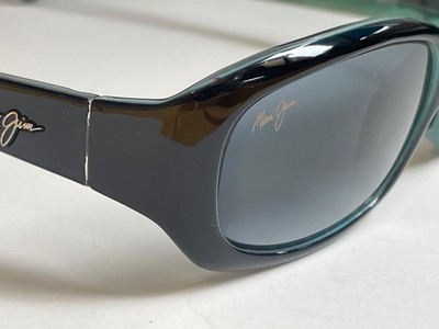 Pre-owned Maui Jim Punchbowl Polarized Sunglasses Black-blue/gray Glass 219-03