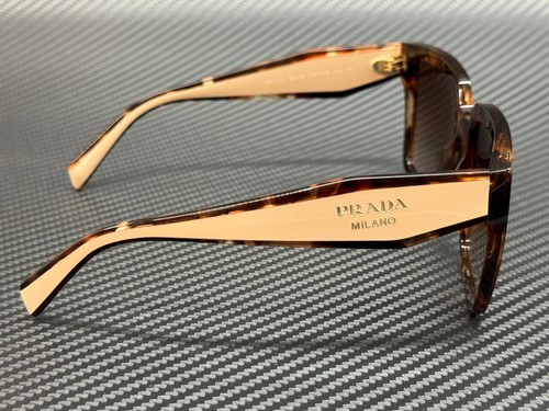 Pre-owned Prada Pr 24zs 07r0a6 Caramel Tortoise Women's 56 Mm Sunglasses In Brown