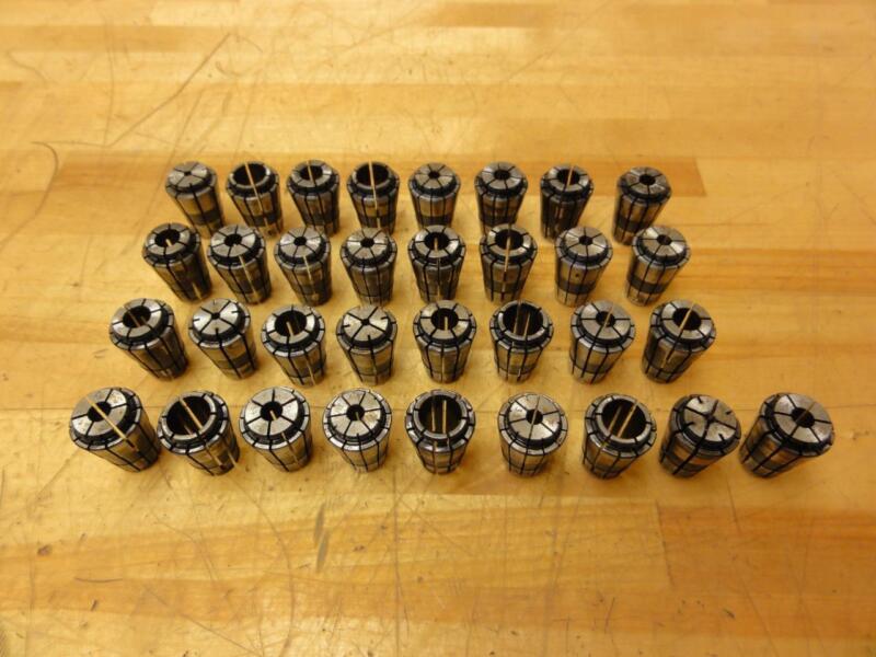 (33) Assorted XT16 Precision Tapping Collets, CNC, VMC, Milling, Drilling