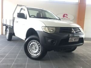2012 Mitsubishi Triton MN MY12 GL 4x2 White 5 Speed Manual Cab Chassis Brendale Pine Rivers Area Preview