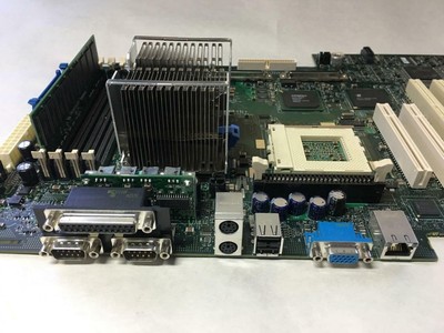 DELL POWEREDGE 1400 SERVER MOTHERBOARD 1H734 W/ P3 1133MHZ & RAM
