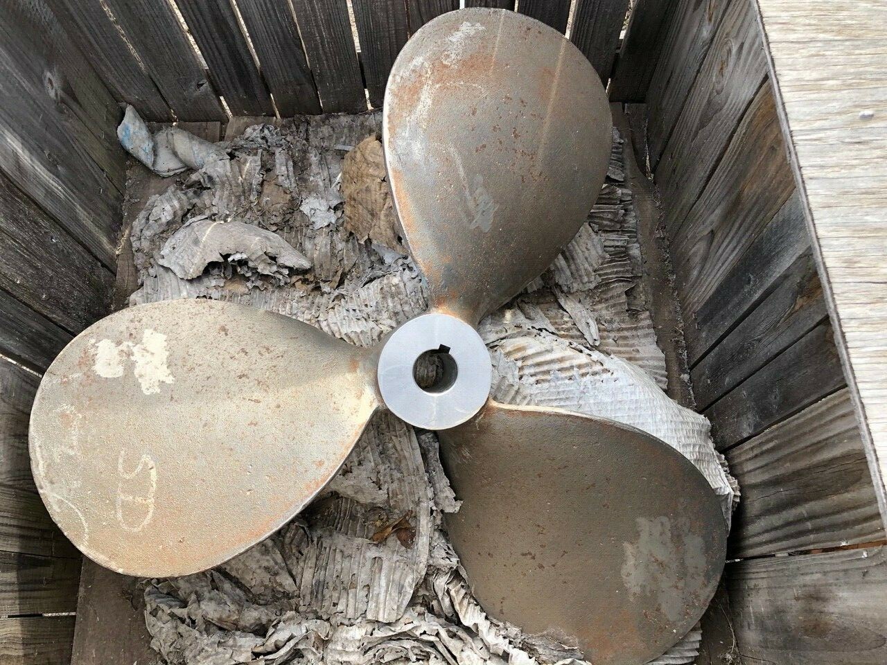 Mixing Propeller - x-large 3 Blade stainless steel  for yard art steampunk