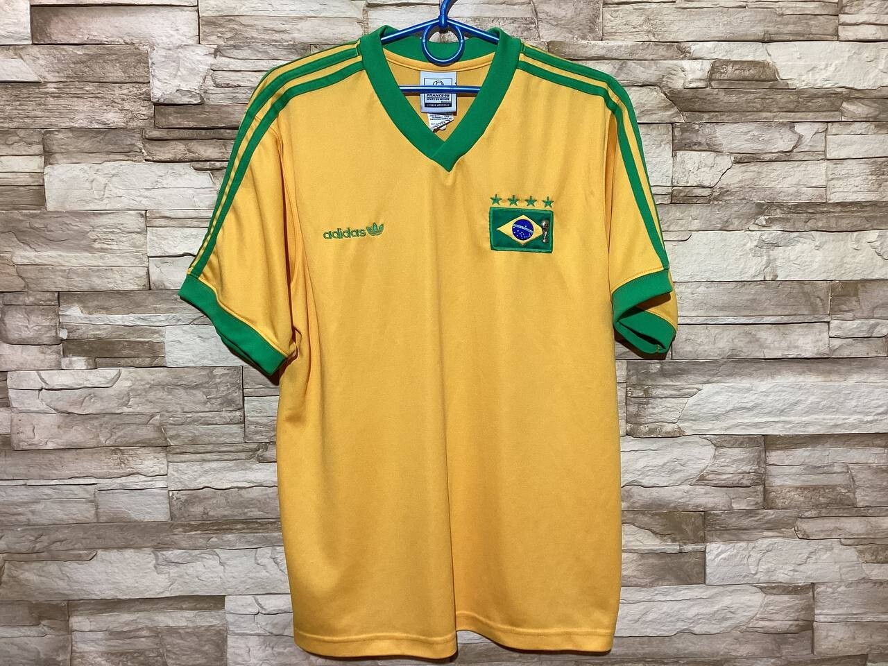 激レア OVY 98 Soccer Game Shirts Mサイズ BRAZIL 1998 World Cup Football Shirt Soccer Jersey Adidas Sz