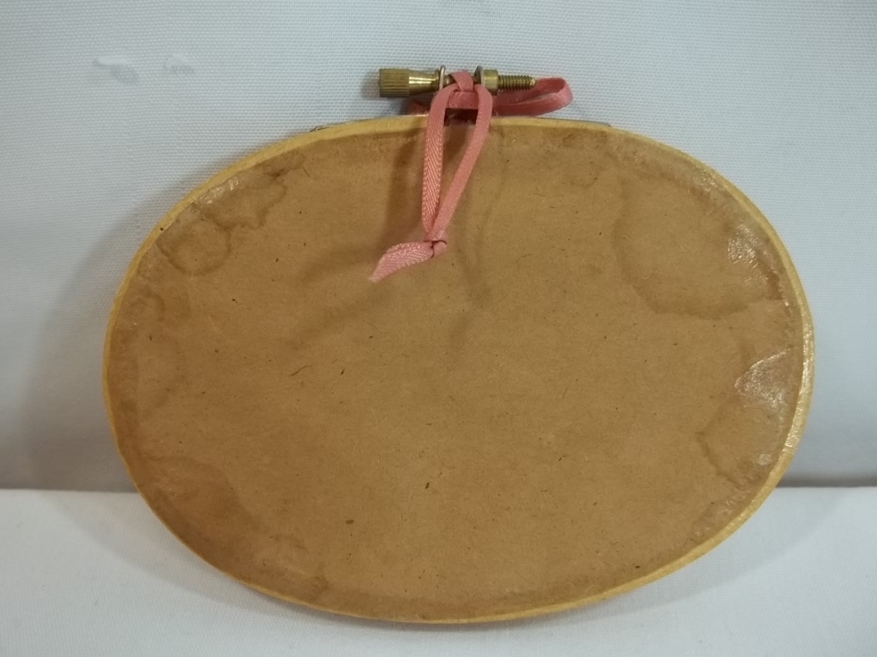 Finished Counted Cross Stitch Baths Fresh 10 Cents Used 1 Cent Oval 5 x 3.5