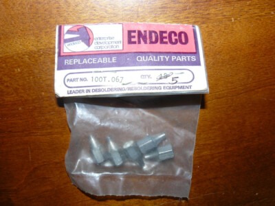 ENDECO 100T.067 Replacement Soldering Iron Tips lot of 5  - New Old Stock