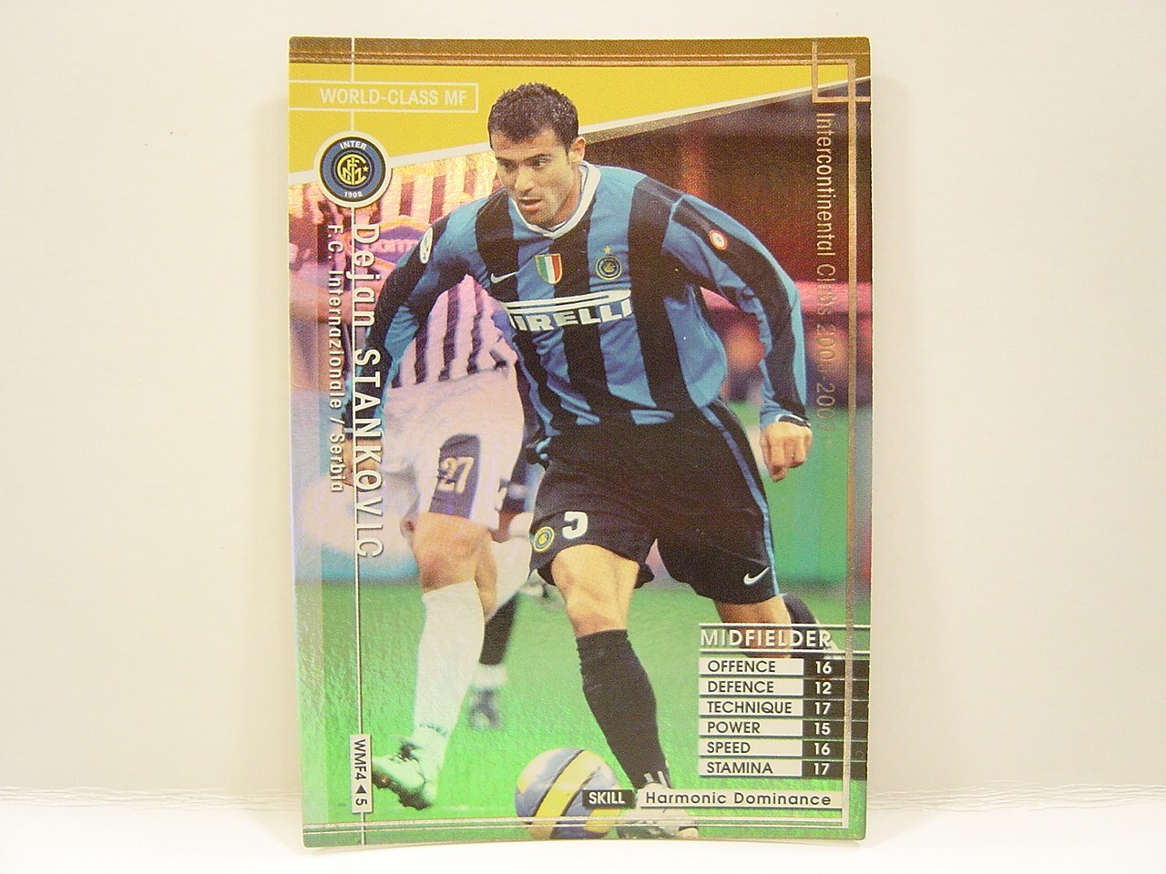 INTER 100周年 #5 STANKOVIC Panini WCCF 2006-07 WMF Dejan Stankovic 1978 Serbia No.5