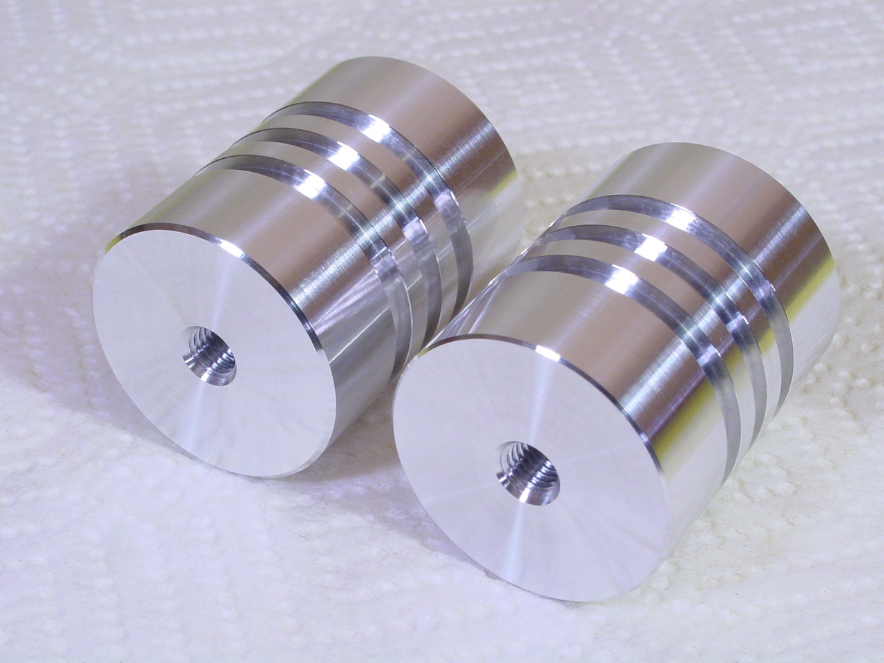 LAMP SHADE FINIALS, CUSTOM MACHINED BILLET ALUMINUM ART DECO MID CENTURY MODERN