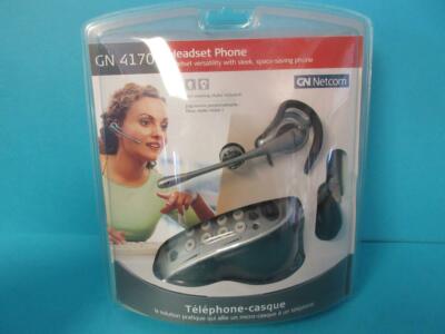 NEW GN NETCOM HEADSET PHONE TELEPHONE W/ DATAPPORT FOR CONNECTING FAX OR MODEM