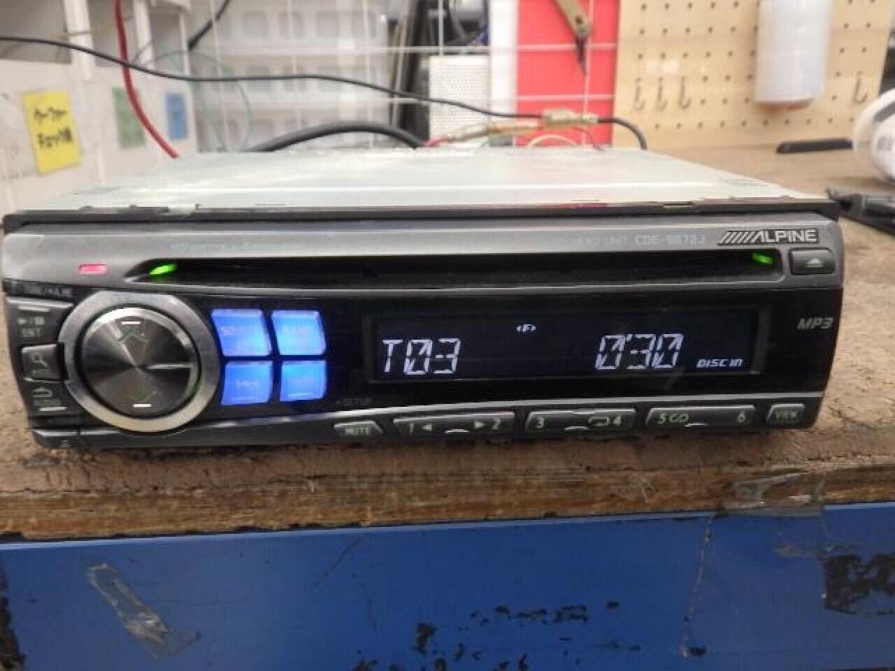 ALPINE CDE-9872 1DIN CD car stereo Tested Old School Sound ALPINE CDE-9872 1DIN CD car stereo Tested Old School Sound