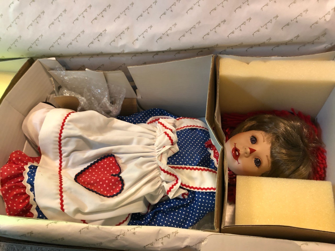 Danbury Mint ANN doll by Kelly RuBert, Raggedy Ann 22